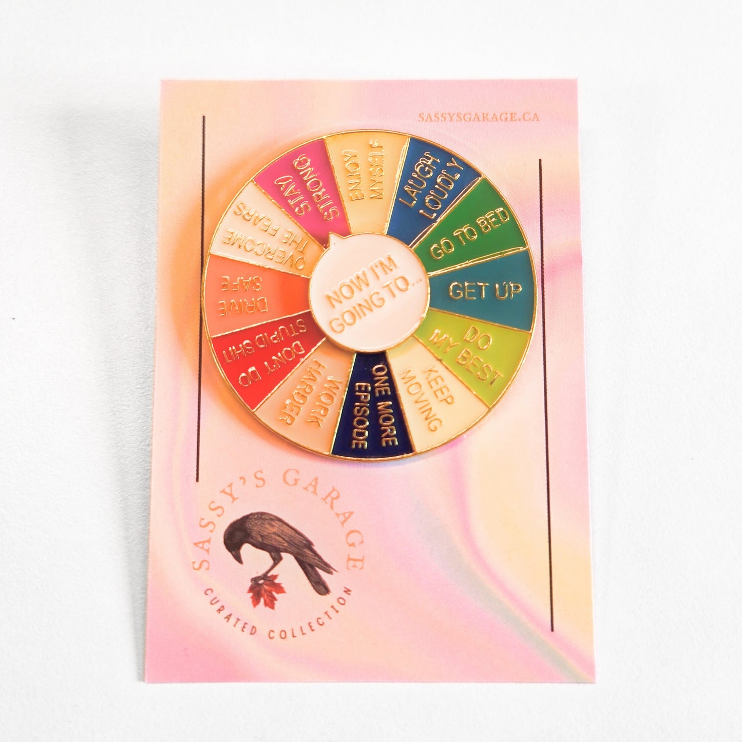 "Now I'm Going To" (Motivational Spinner - Gold) | Collectible Pin