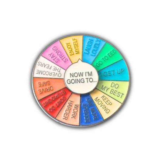 "Now I'm Going To" (Motivational Spinner - Silver) | Collectible Pin