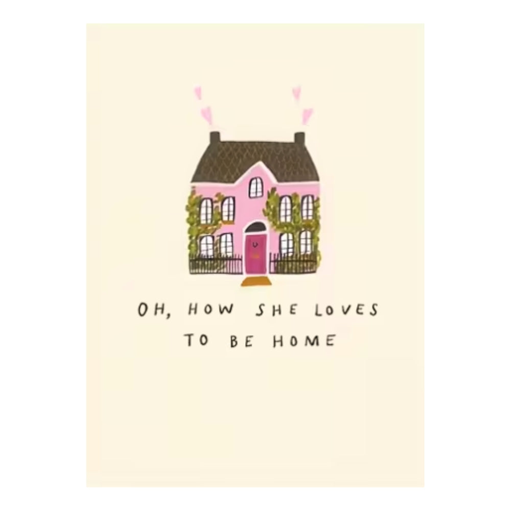 Oh comme elle aime être à la maison | Impression sur toile