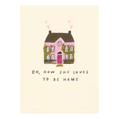 Oh comme elle aime être à la maison | Impression sur toile