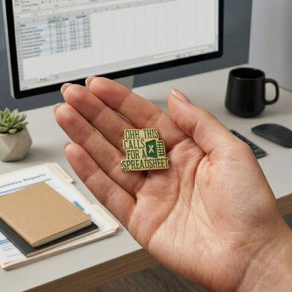 Ohh This Calls For a Spreadsheet | Collectible Pin