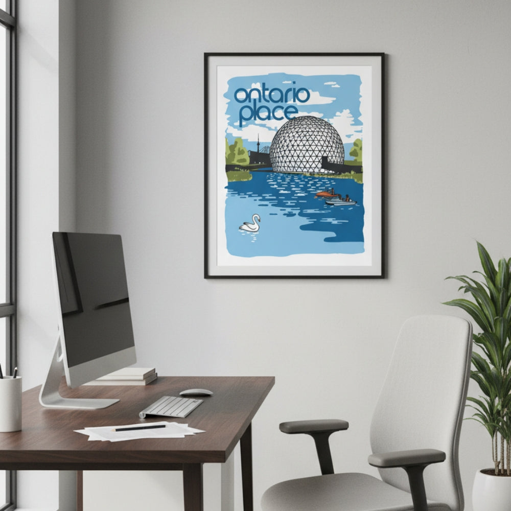 Ontario Place Retro Ad | Canvas Art Print