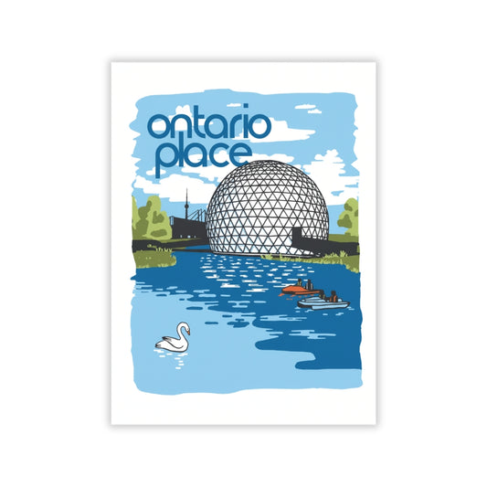 Ontario Place Retro Ad | Canvas Art Print