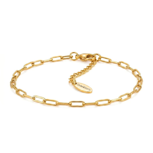 Gold-Plated Paperclip Chain | Bracelet