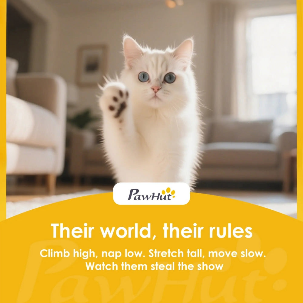 Arbre à chat minimaliste sans perçage du sol au plafond | PawHut