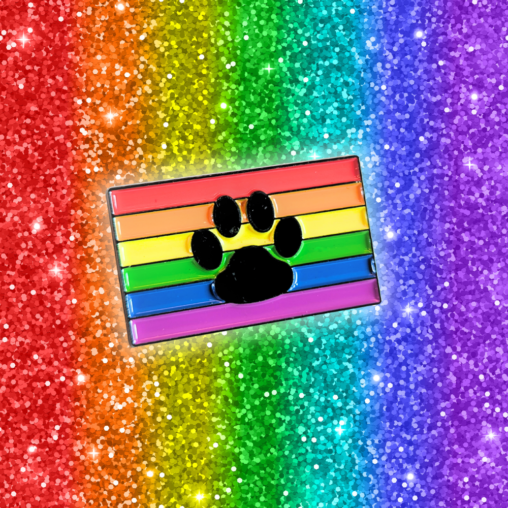 Paw Print Rainbow Flag | Collectible Pin