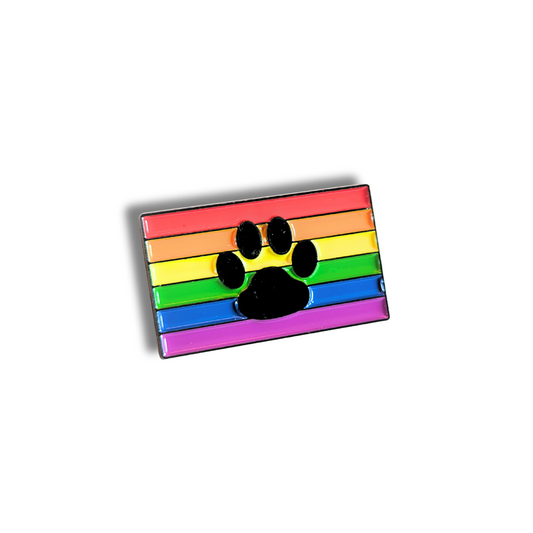 Paw Print Rainbow Flag | Collectible Pin