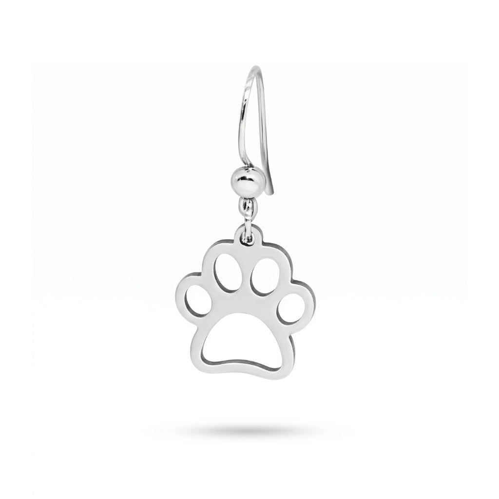Paw Print Silhouette Dangles | Earrings