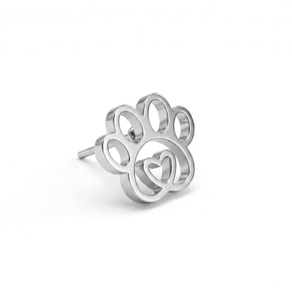 Paw Print Silhouette Studs | Earrings