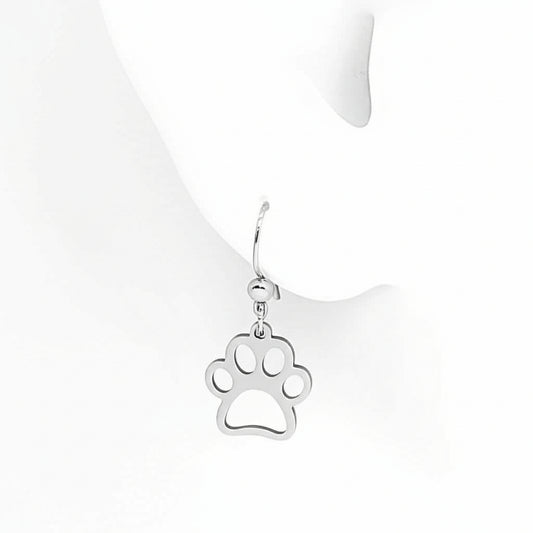 Paw Print Cut-Out Earrings