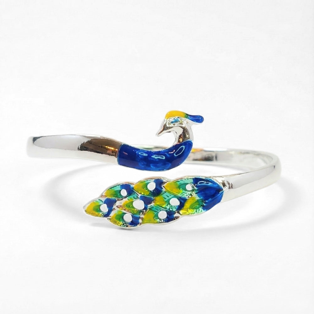 Silver Peacock Cuff | Bracelet