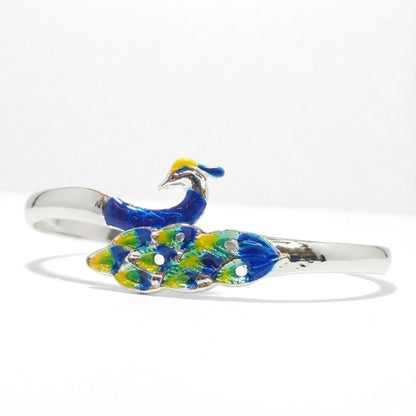 Silver Peacock Cuff | Bracelet