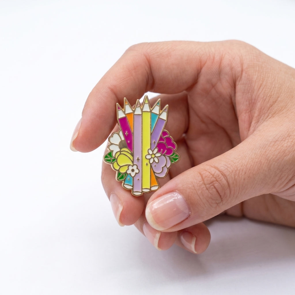 Pencil Crayons | Collectible Pin