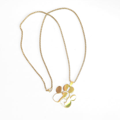 Pet Tribute Steel Pendant [Gold] | Necklace