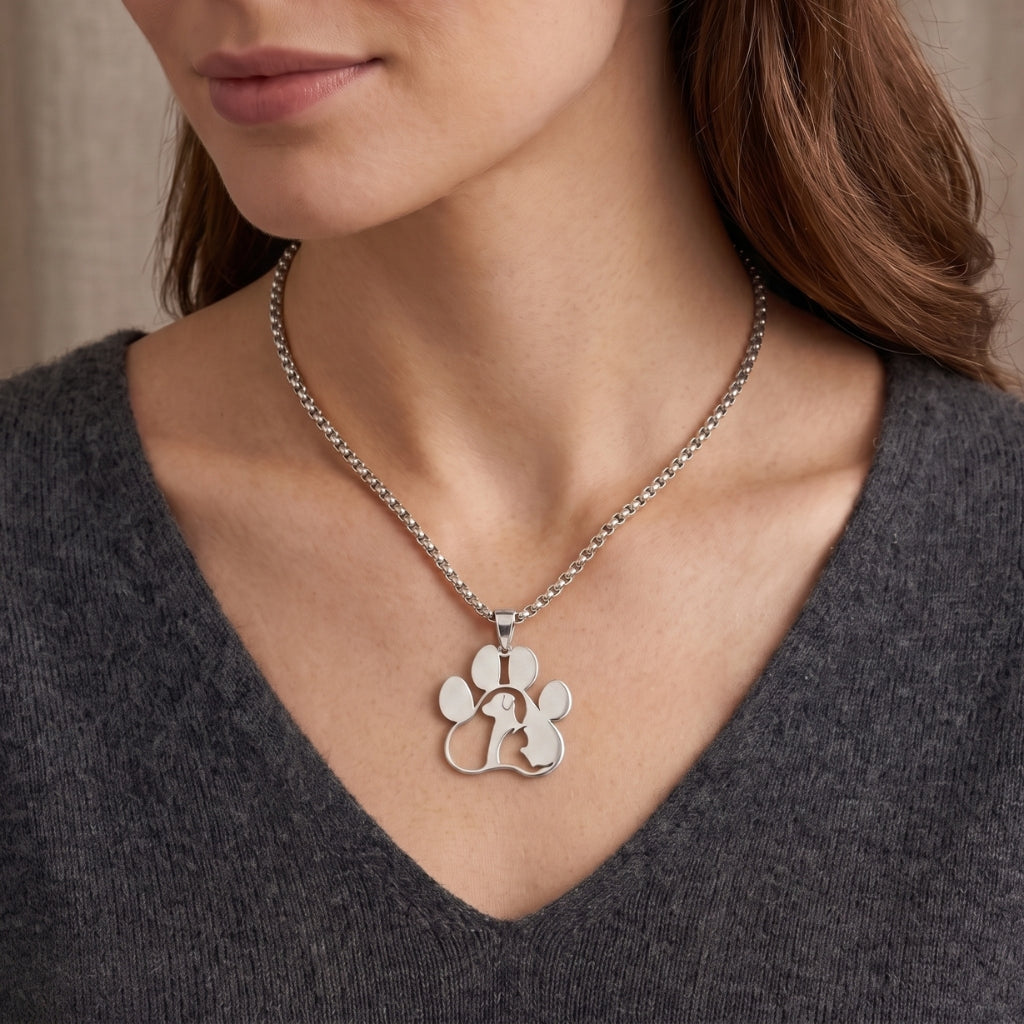Pet Tribute Steel Pendant | Necklace