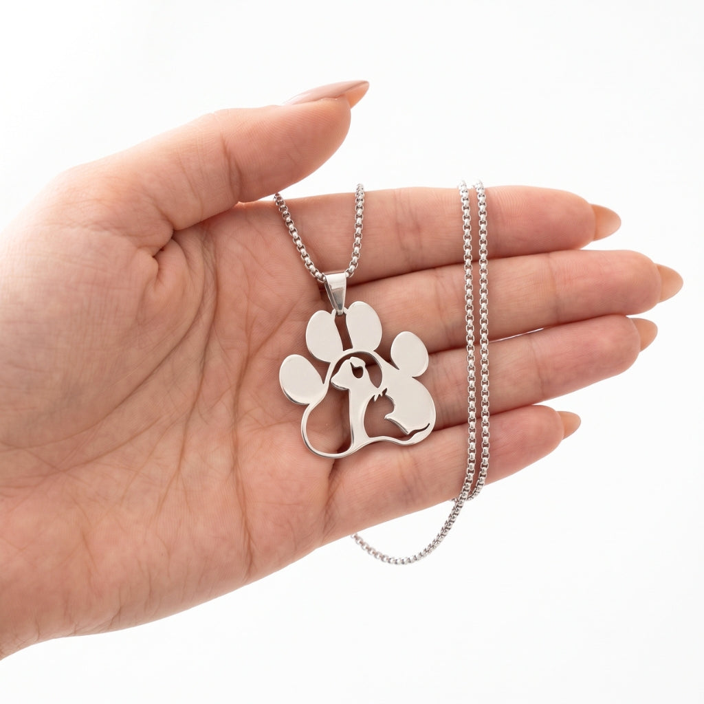 Pet Tribute Steel Pendant | Necklace