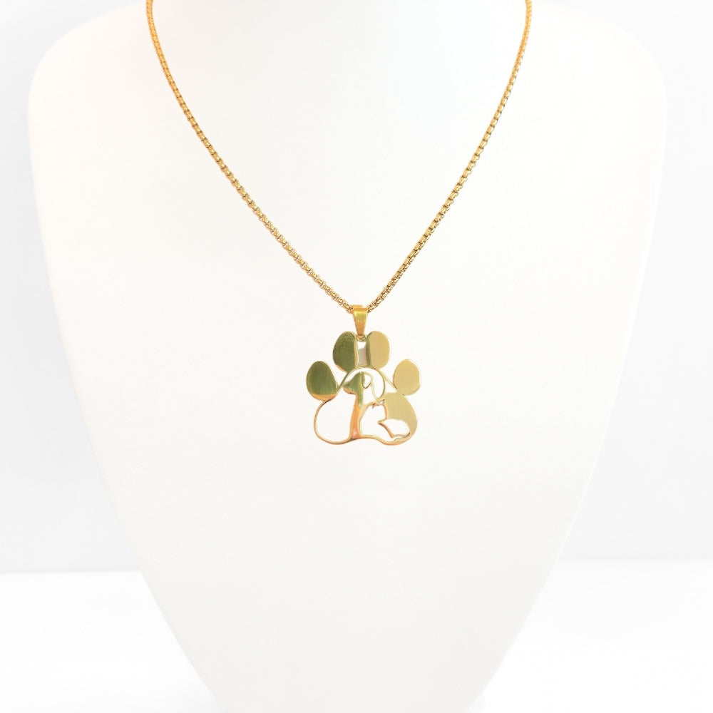 Pet Love Paw Print Necklace