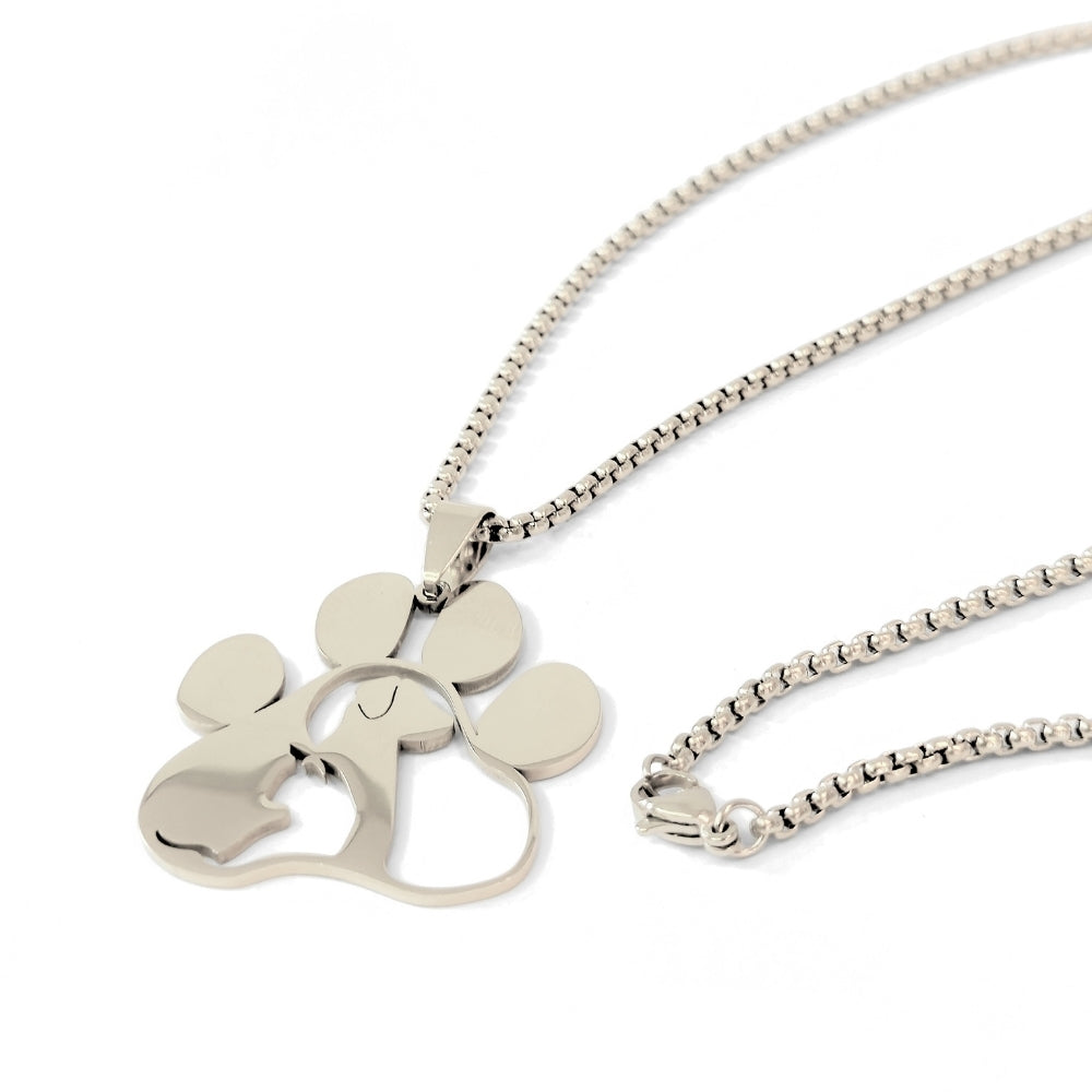 Pet Love Paw Print Necklace