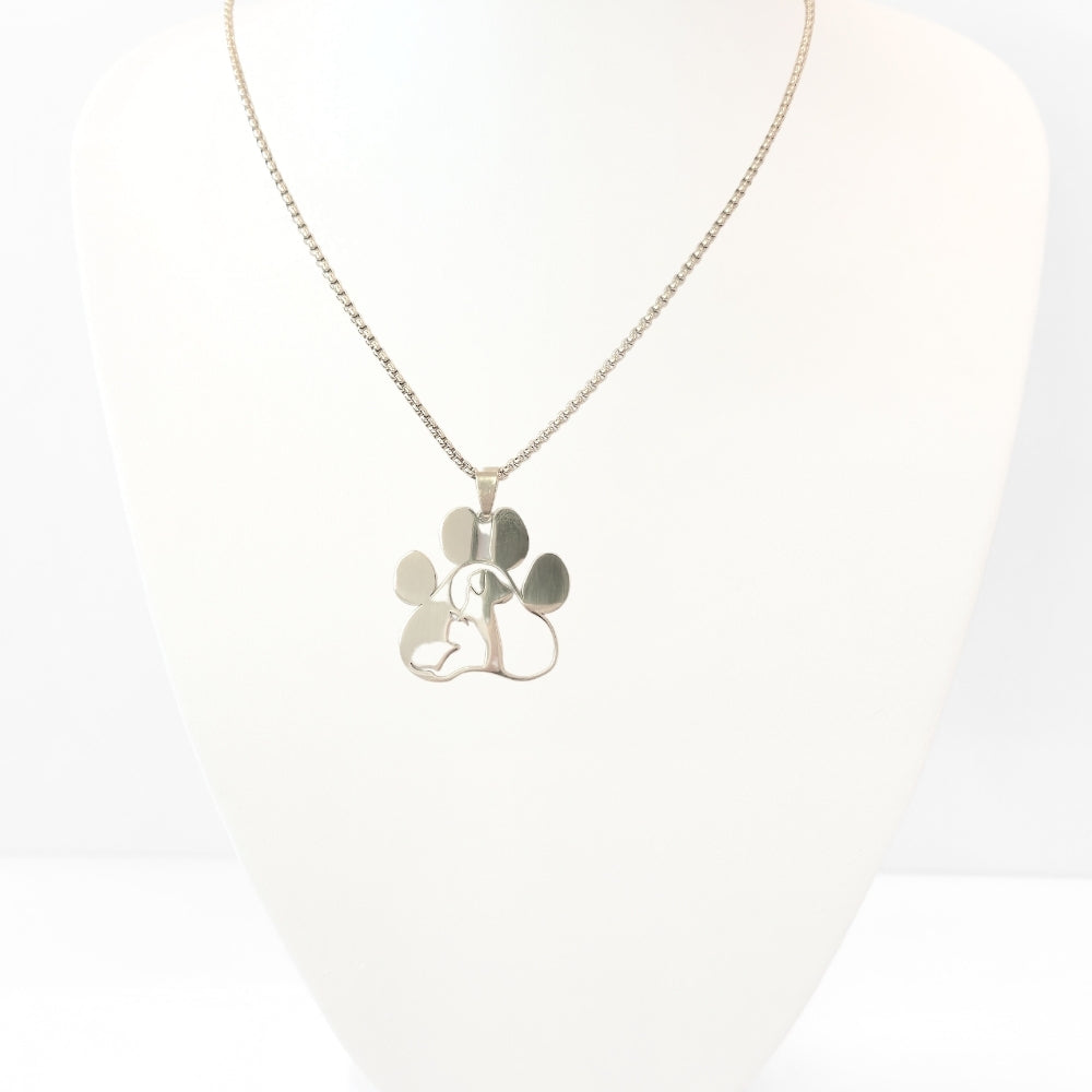 Pet Love Paw Print Necklace
