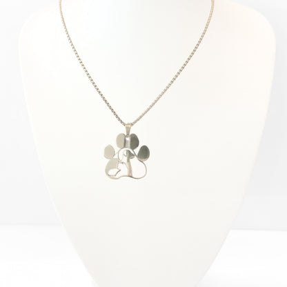 Pet Love Paw Print Necklace
