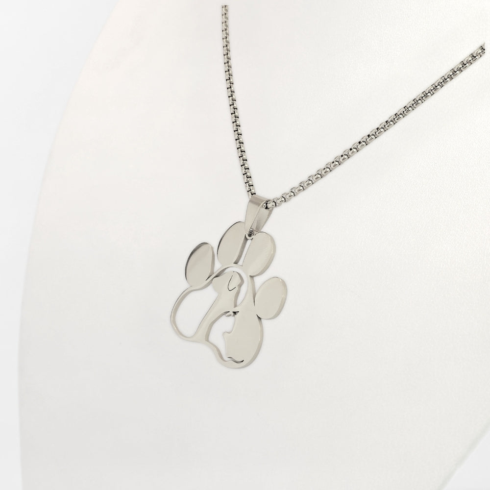 Pet Love Paw Print Necklace