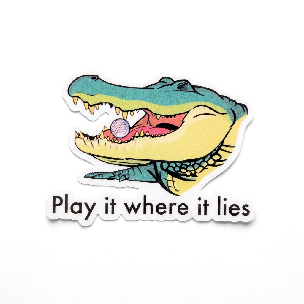 Play It Where It Lies | Vinyl Sticker