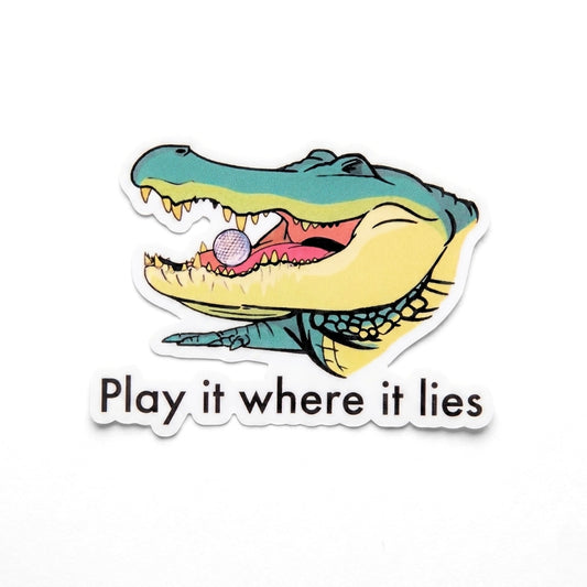 Play It Where It Lies | Vinyl Sticker