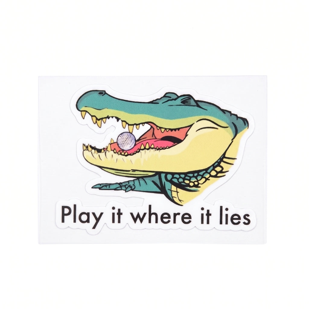 Play It Where It Lies | Vinyl Sticker