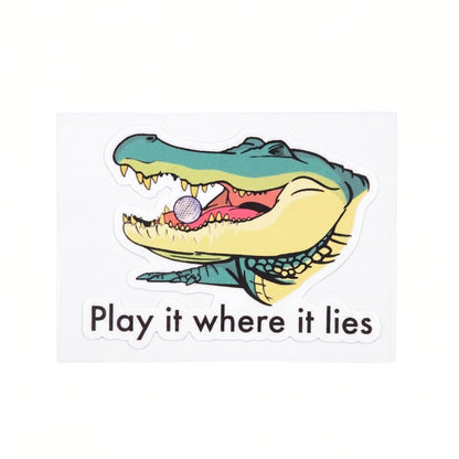 Play It Where It Lies | Vinyl Sticker