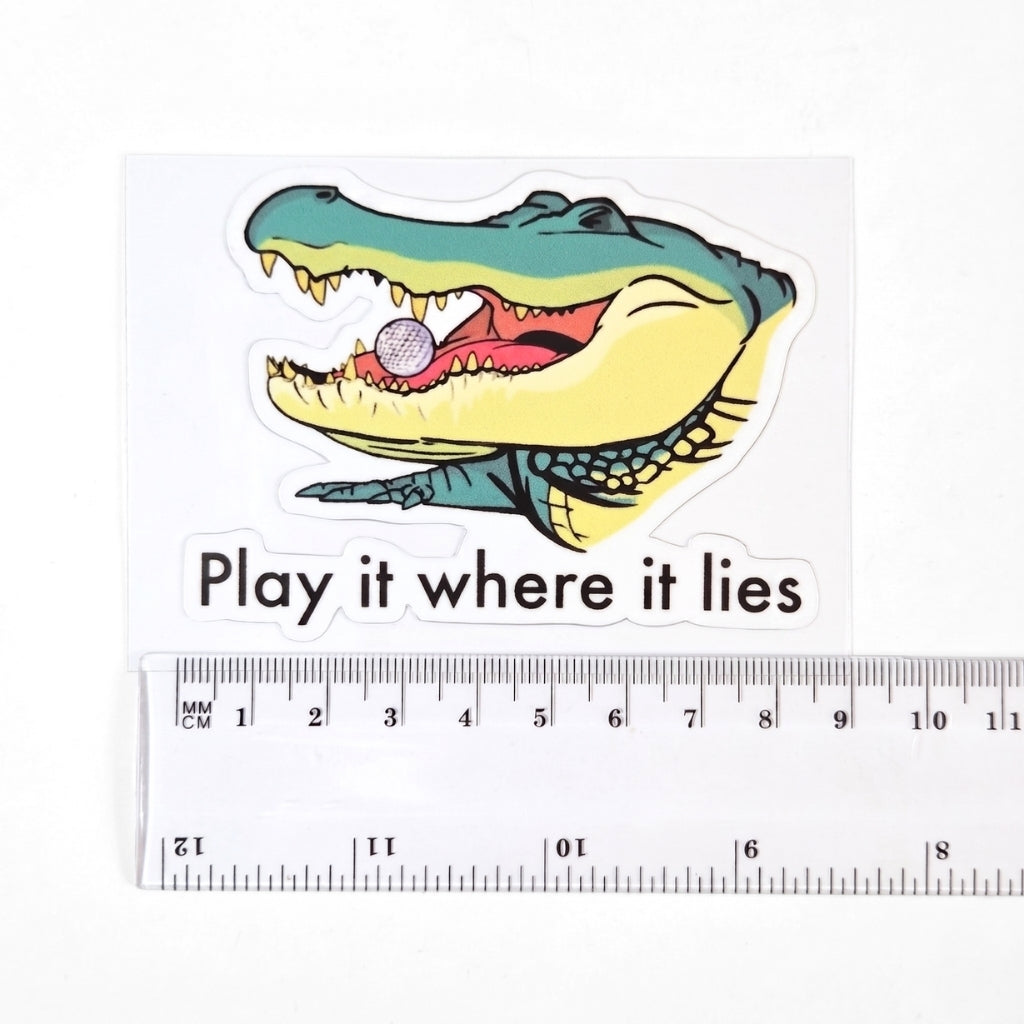 Play It Where It Lies | Vinyl Sticker