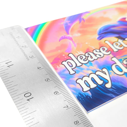 Please Let Me Merge My Dad Is Dead | Vinyl Sticker