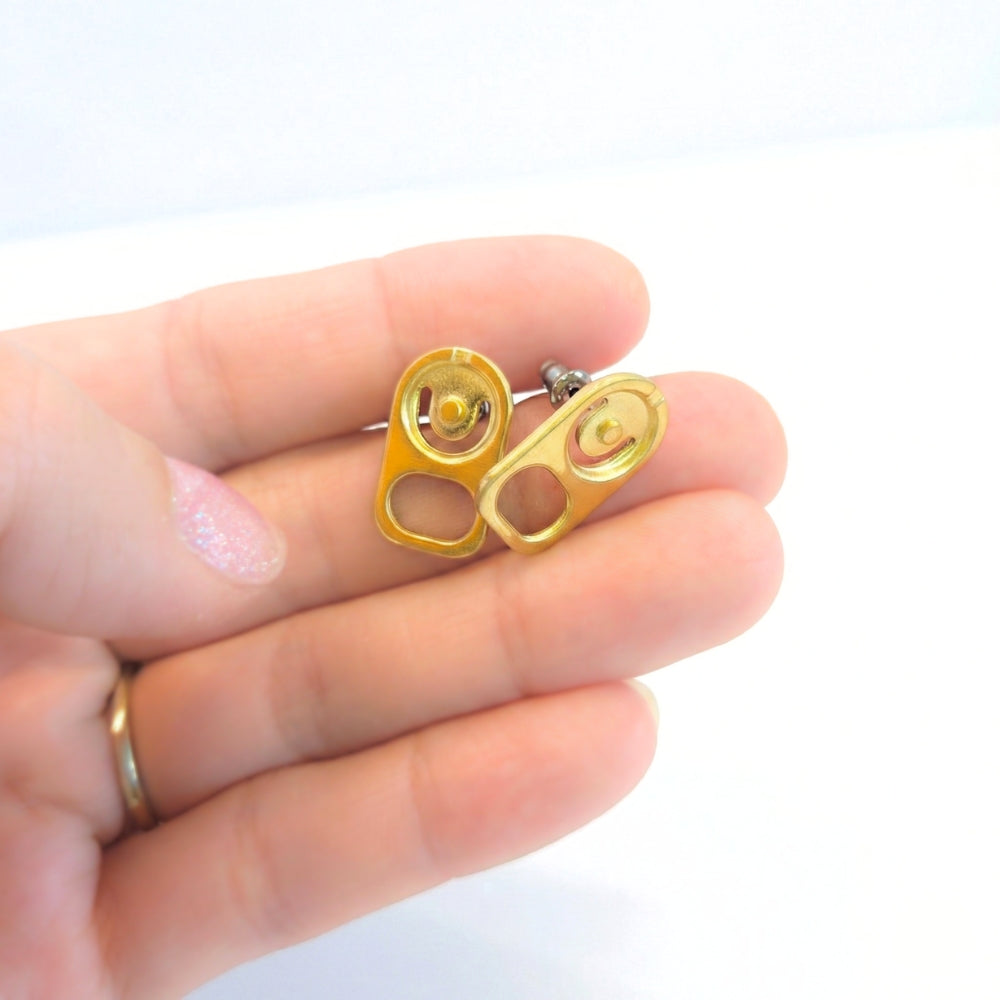 Pop Tab Stainless Steel Studs | Earrings