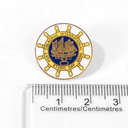 Port Colborne International Week - Ethnic Day [Vintage] | Collectible Pin