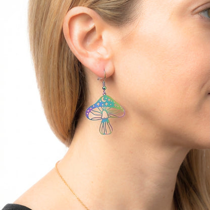 Champignons psychédéliques | Boucles d'oreilles