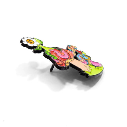 Psychedelic Mushroom Love | Collectible Pin