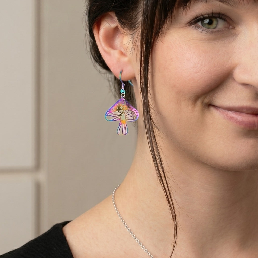 Psychedelic Mushrooms | Earrings