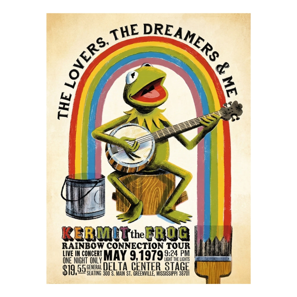 Rainbow Connection Retro Tour Poster | Canvas Art Print