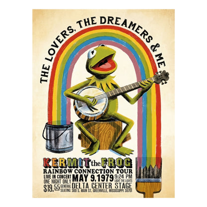 Rainbow Connection Retro Tour Poster | Canvas Art Print