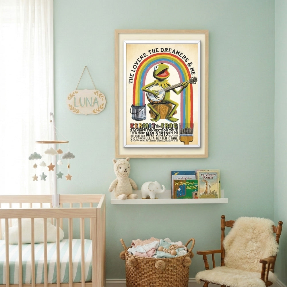 Rainbow Connection Retro Tour Poster | Canvas Art Print