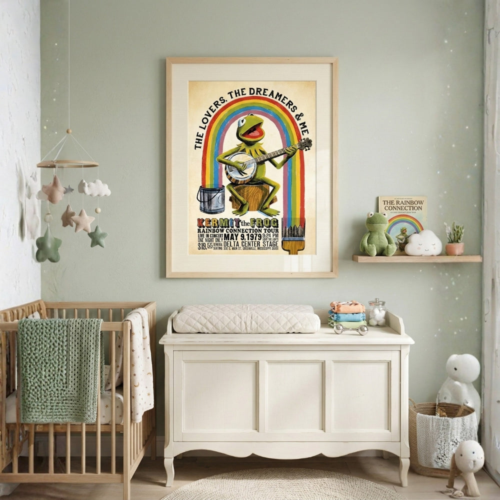 Rainbow Connection Retro Tour Poster | Canvas Art Print