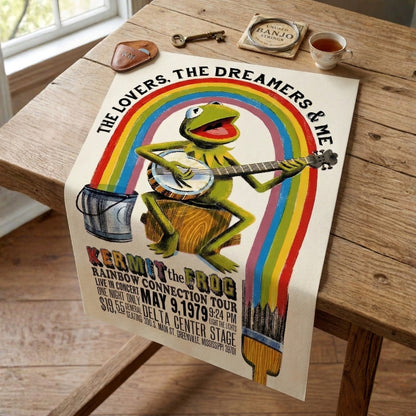 Rainbow Connection Retro Tour Poster | Canvas Art Print