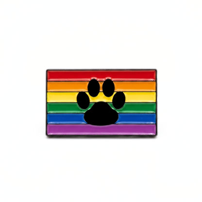 Paw Print Rainbow Flag | Collectible Pin