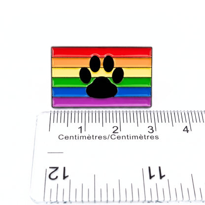 Paw Print Rainbow Flag | Collectible Pin