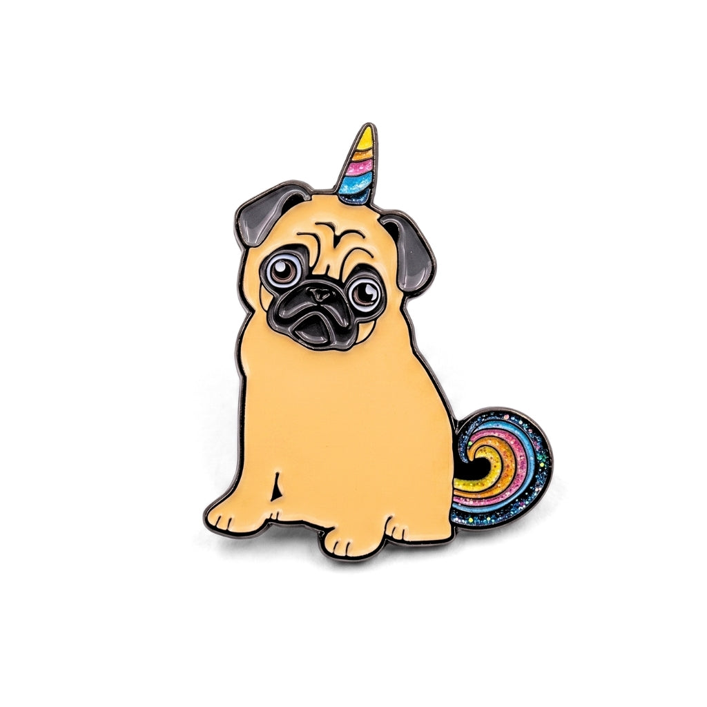 Rainbow Unicorn Pug | Collectible Pin