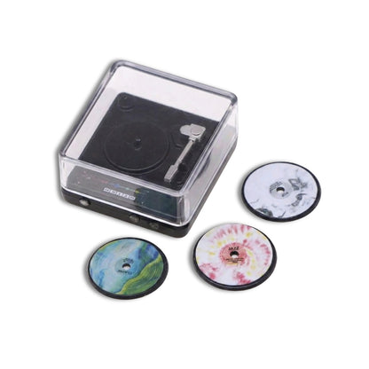 Miniature Record Player Set (1:12) | Dollhouse Furniture