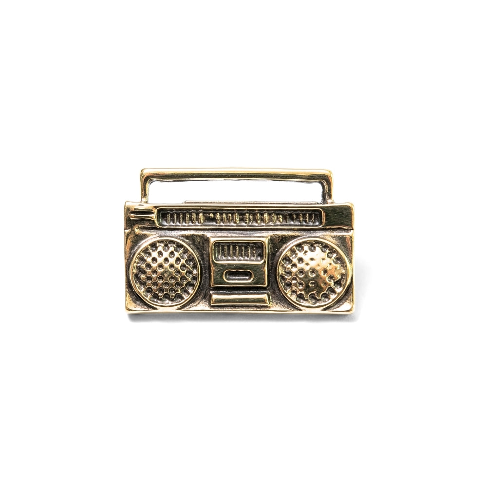 Retro Golden Boom Box | Collectible Pin