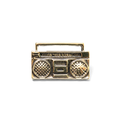 Retro Golden Boom Box | Collectible Pin