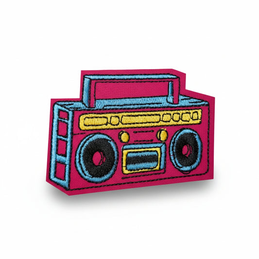Retro Boombox | Embroidered Patch
