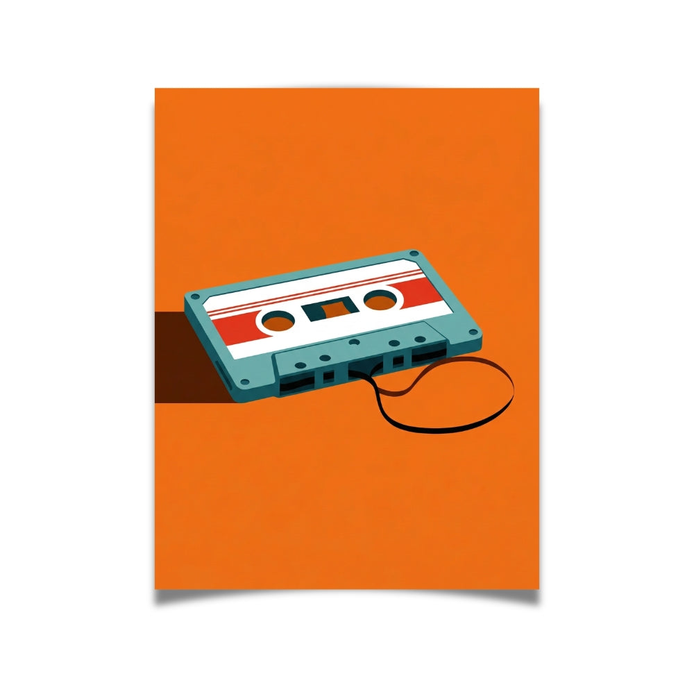 Retro Cassette Tape | Canvas Art Print