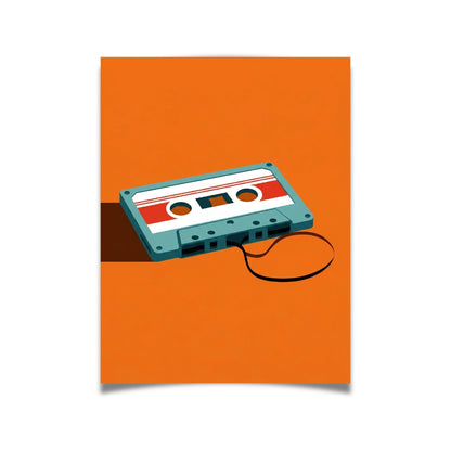 Retro Cassette Tape | Canvas Art Print